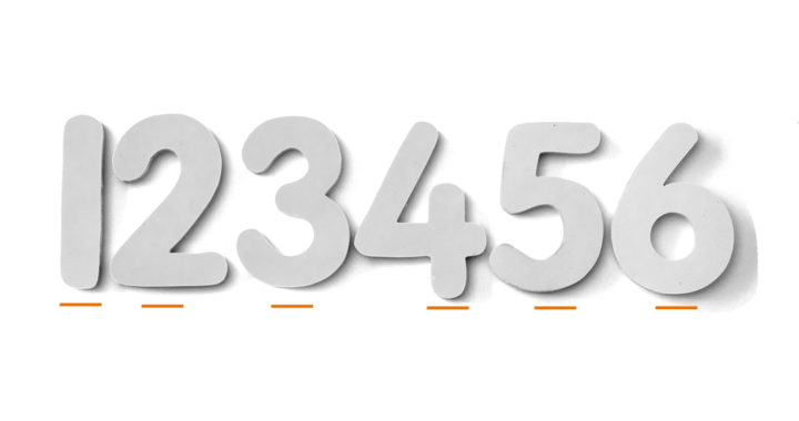 123456 numbers