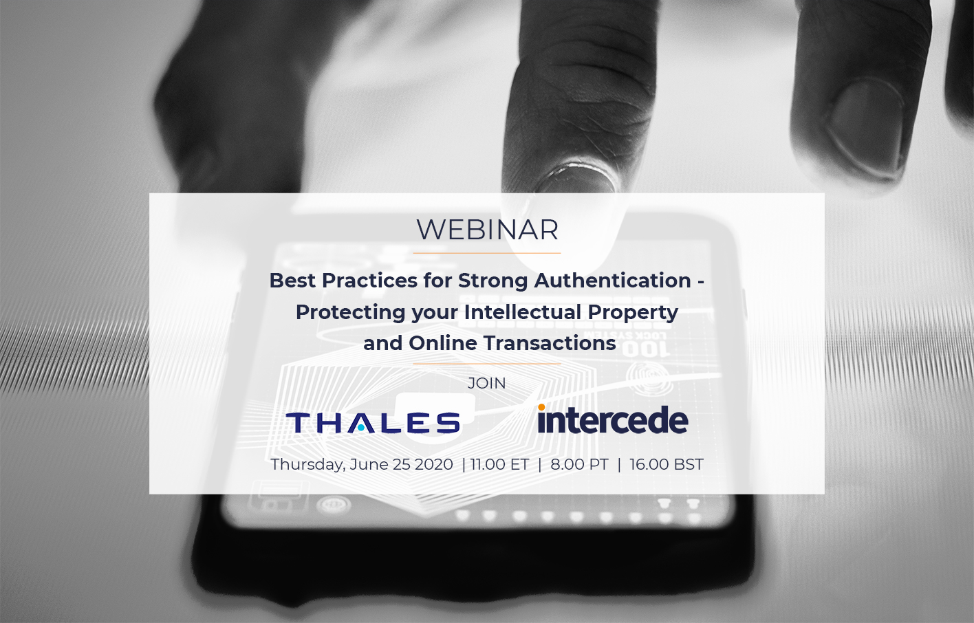 Thales TCT and Intercede webinar