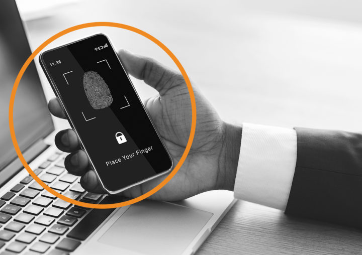 Passwordless Authentication use of a fingerprint