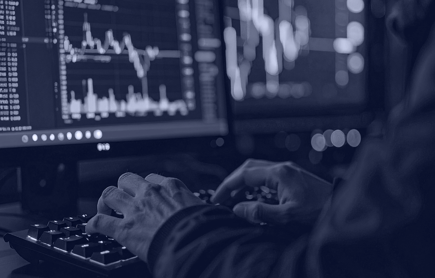 Firefly_An image for LinkedIn to go alongside blog ‘Negative Impact from AI’. Blue Tint copy