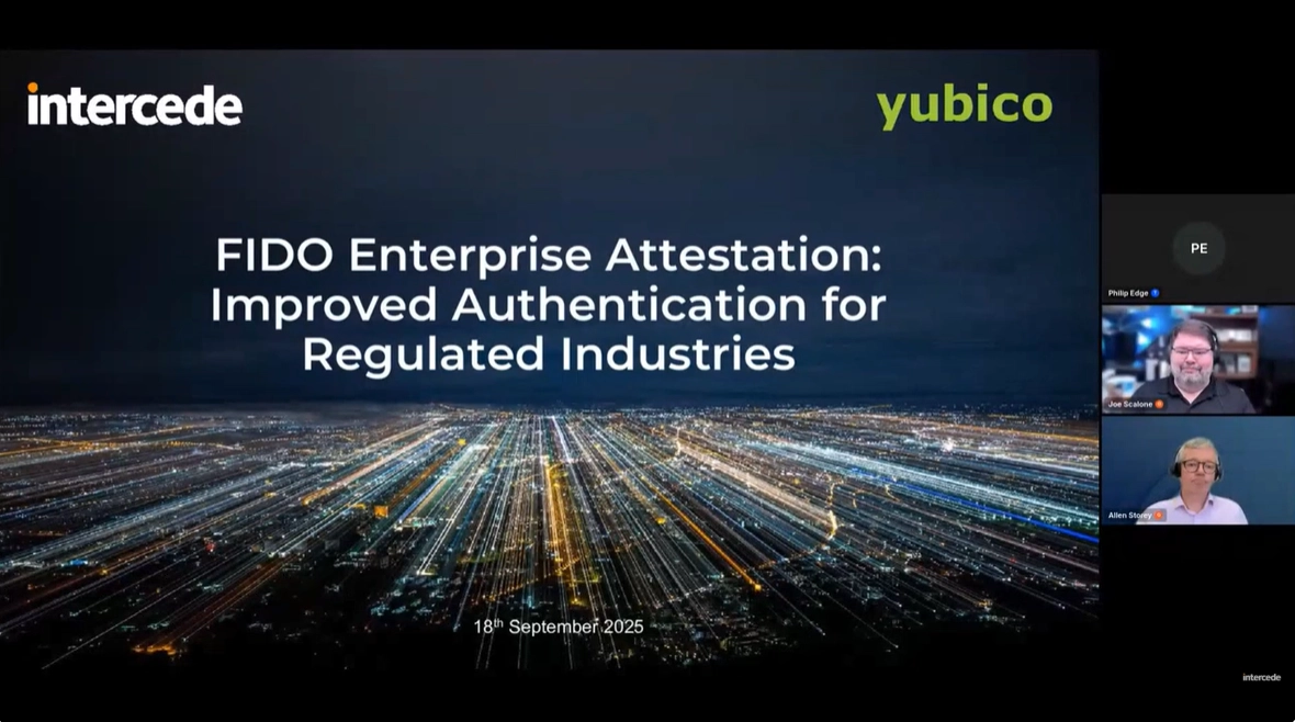 FIDO Enterprise Attestation Webinar: Improved Authentication for Regulated Industries